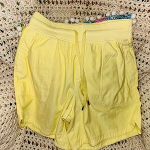 Athleta Yellow Women's Athletic Shorts
